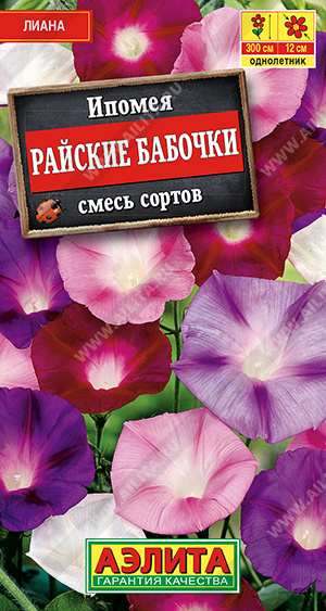 картинка Ипомея Райские бабочки, смесь 0,5г ц/п (Аэлита) магазин Одежда+ являющийся официальным дистрибьютором в России 