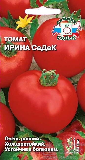 картинка Томат Ирина СеДеК 0,1г ц/п (Седек) ультрар.,детерм,160г магазин Одежда+ являющийся официальным дистрибьютором в России 
