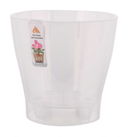 картинка Горшок для Орхидей ЛЕЯ 2,2л прозрачный М7883 (Альтернатива)  магазин Одежда+ являющийся официальным дистрибьютором в России 