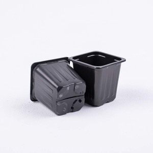 картинка Горшок для рассады квадратный 7*7*8/0,23л (Агроэкодом) 10/40 магазин Одежда+ являющийся официальным дистрибьютором в России 