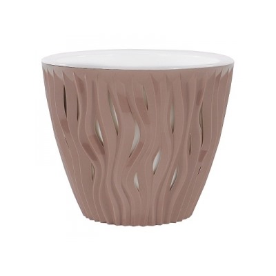 картинка Кашпо Вдохновение 2,25л пыльная роза (ВМС) магазин Одежда+ являющийся официальным дистрибьютором в России 