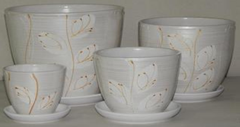 картинка Горшок керамич Акация 1,0л (Беларусь)  магазин Одежда+ являющийся официальным дистрибьютором в России 