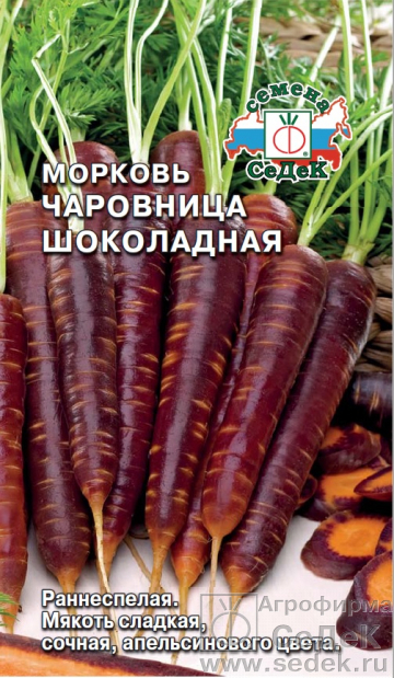 Морковь Чаровница Шоколадная 0,1г ц/п (Седек)