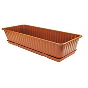 картинка Ящик балконный Стелла с/п 75 12,5*16*75 цветной У3372 (АгроП) магазин Одежда+ являющийся официальным дистрибьютором в России 