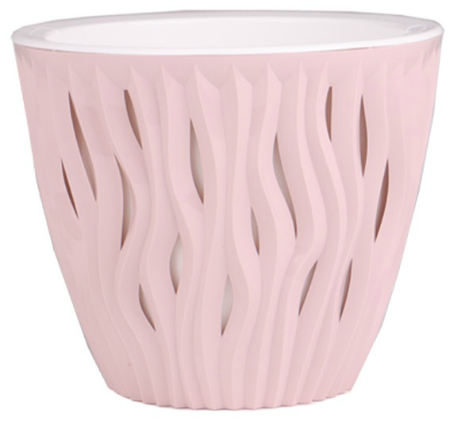 картинка Кашпо Вдохновение 1,6л Бежево-Розовый КШ-8645 (ВМС) магазин Одежда+ являющийся официальным дистрибьютором в России 