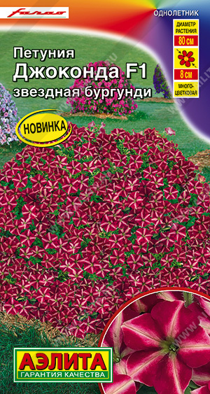 картинка Петуния Джоконда Звездная Бургунди F1 ц/п (Аэлита) магазин Одежда+ являющийся официальным дистрибьютором в России 