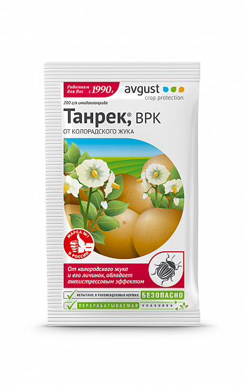 картинка Танрек 1мл пакет (Август) 10/200 от комплекса вредителей (колорад.жук) магазин Одежда+ являющийся официальным дистрибьютором в России 
