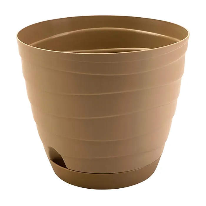 картинка Кашпо Бриз с/п 1,7л бежевый темный (Радиан) магазин Одежда+ являющийся официальным дистрибьютором в России 