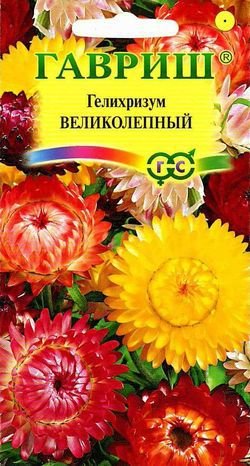картинка Гелихризум Великолепный смесь 0,1г ц/п (Гавриш) магазин Одежда+ являющийся официальным дистрибьютором в России 
