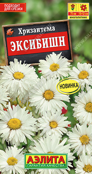 картинка Хризантема Эксибишн высокорослая 0,1г ц/п *(Аэлита) магазин Одежда+ являющийся официальным дистрибьютором в России 