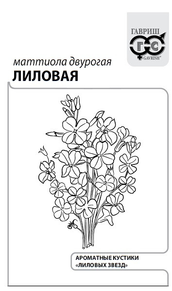 картинка Маттиола двурогая Лиловая 0,3г б/п (Гавриш) магазин Одежда+ являющийся официальным дистрибьютором в России 