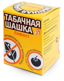картинка Шашка табачная Гефест 220г д/теплиц (НАР) 5/30/ инсектицидная,дымовая магазин Одежда+ являющийся официальным дистрибьютором в России 