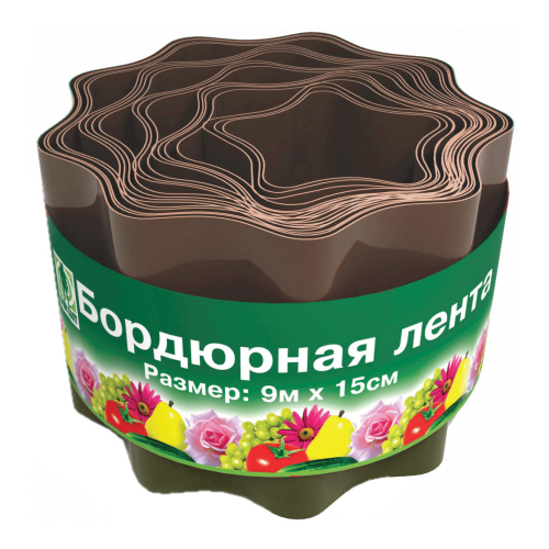 картинка Бордюрная лента садовая 9см*15м (ТехЭкс) 2/12 магазин Одежда+ являющийся официальным дистрибьютором в России 