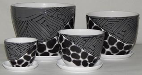 картинка Горшок керамич Леопард 1,65л (Беларусь) магазин Одежда+ являющийся официальным дистрибьютором в России 