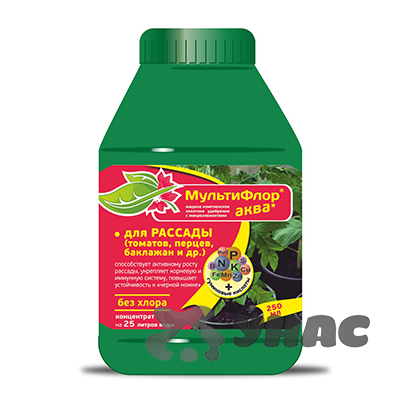 картинка Мультифлор АКВА для Рассады 250мл (ЕвроС-х) 5/15 магазин Одежда+ являющийся официальным дистрибьютором в России 