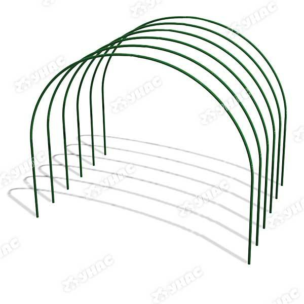 картинка Дуги парниковые Доступные 4м h=1,6м ширина 1м 6шт (Садовита) стальная труб. в ПВХ оболочке магазин Одежда+ являющийся официальным дистрибьютором в России 