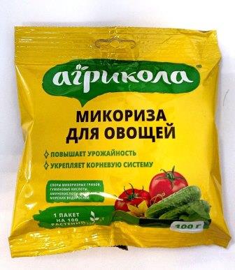 картинка Агрикола Микориза для овощей 100г (ТехЭкс) 10/50 магазин Одежда+ являющийся официальным дистрибьютором в России 