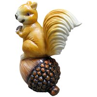 картинка Фигура Белка на орехе (длина 20см, ширина 30см, высота 40см, вес 1,6кг)  магазин Одежда+ являющийся официальным дистрибьютором в России 