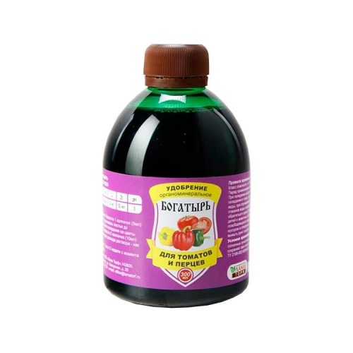 картинка ЖКУ ОМУ Богатырь для томатов и перцев 0,3л (ЛамаТ) 5/20 магазин Одежда+ являющийся официальным дистрибьютором в России 