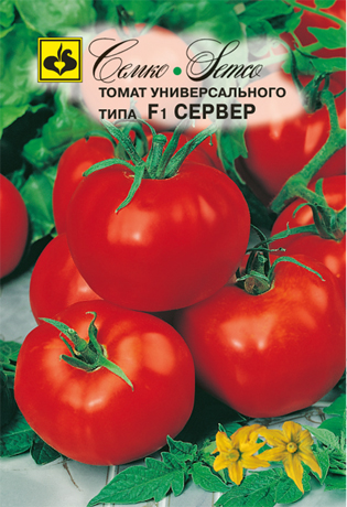 картинка Томат Сервер F1 10шт (Семко) ранн.детерм.130г магазин Одежда+ являющийся официальным дистрибьютором в России 