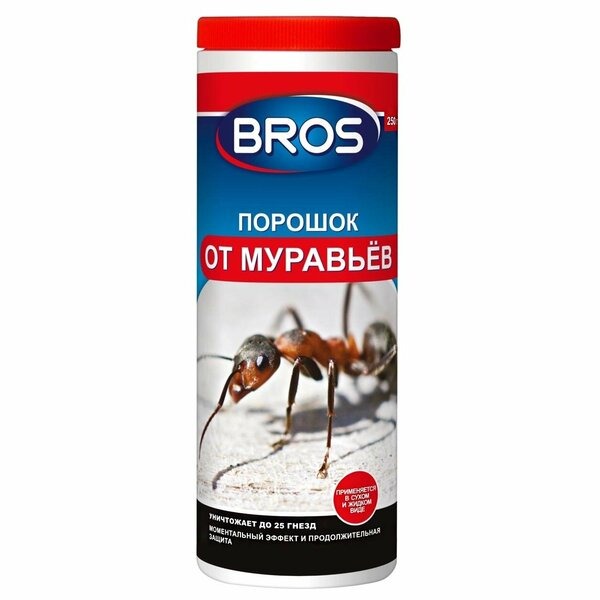картинка Порошок от муравьев 100г (BROS) 6/18 магазин Одежда+ являющийся официальным дистрибьютором в России 