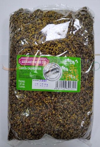 картинка Смесь Сидератов 750г (горчица+редька масличная+рапс) 40:30:30 (АлСад) 5/35 магазин Одежда+ являющийся официальным дистрибьютором в России 