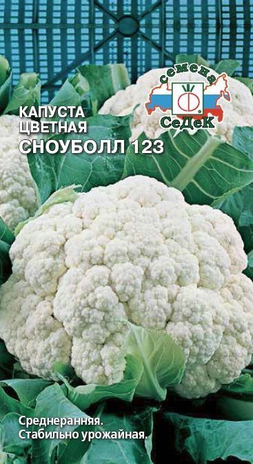 картинка Капуста цветная Сноуболл 123 0,5г б/п (Седек) магазин Одежда+ являющийся официальным дистрибьютором в России 