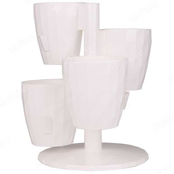 картинка Кашпо Каскад RUBY Квадро Белый 1л КШ-8689 (ВМС) магазин Одежда+ являющийся официальным дистрибьютором в России 