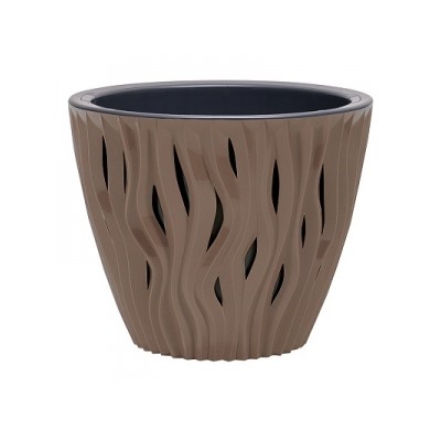 картинка Кашпо Вдохновение 5,7л мокачино (ВМС) магазин Одежда+ являющийся официальным дистрибьютором в России 