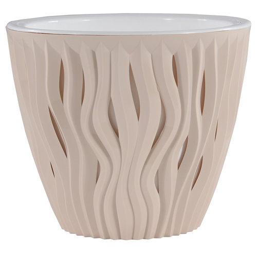 картинка Кашпо Вдохновение 5,7л пудровый КШ-8655 (ВМС) магазин Одежда+ являющийся официальным дистрибьютором в России 