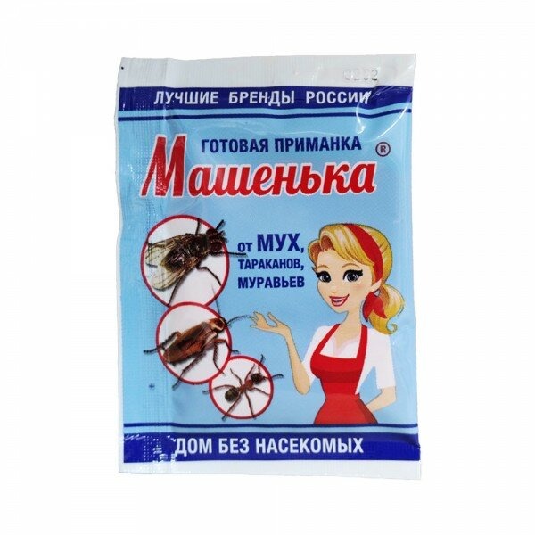 картинка Гранулы Машенька от мух, тараканов, муравьев 10г (Агровит) 10/ магазин Одежда+ являющийся официальным дистрибьютором в России 