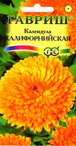 картинка Календула Калифорнийская махровая 0,3г ц/п (Гавриш) магазин Одежда+ являющийся официальным дистрибьютором в России 