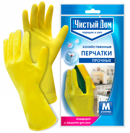 картинка Перчатки хозяйственные (M) 12шт/уп (ТехЭкс) 06-893 магазин Одежда+ являющийся официальным дистрибьютором в России 