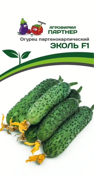 картинка Огурец Эколь F1 5шт (Партнер) ранн., защищ. и откр.грунт магазин Одежда+ являющийся официальным дистрибьютором в России 