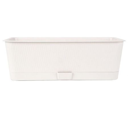 картинка Ящик балконный с/п Прованс 58см 9,5л белый (Техпласт) магазин Одежда+ являющийся официальным дистрибьютором в России 