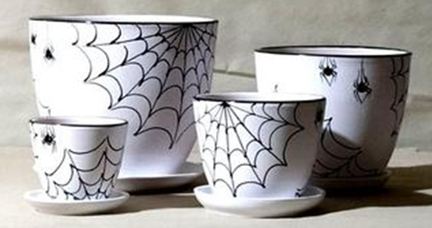 картинка Горшок керамич Паутинка 1,0л (Беларусь) магазин Одежда+ являющийся официальным дистрибьютором в России 