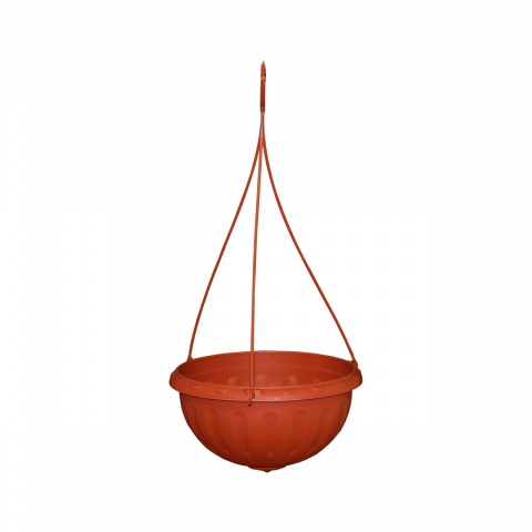картинка Кашпо подвесное Джулия 8л коричневый БШ1609 (М пласт)  магазин Одежда+ являющийся официальным дистрибьютором в России 