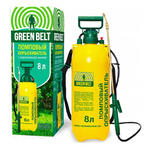 картинка Опрыскиватель помповый 8л со штангой 06-467 (ТехЭкс) 1/6 магазин Одежда+ являющийся официальным дистрибьютором в России 