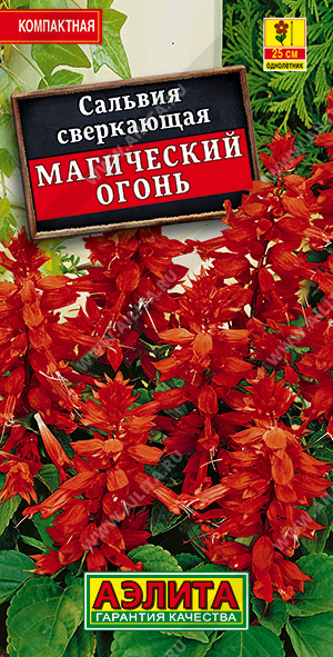 картинка Сальвия Магический огонь 0,1г ц/п (Аэлита) 25см магазин Одежда+ являющийся официальным дистрибьютором в России 