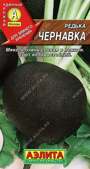 картинка Редька Чернавка 1г ц/п (Аэлита) магазин Одежда+ являющийся официальным дистрибьютором в России 