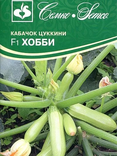картинка Кабачок Хобби F1 5шт (Семко) цуккини,раннеспелый,кустовой магазин Одежда+ являющийся официальным дистрибьютором в России 
