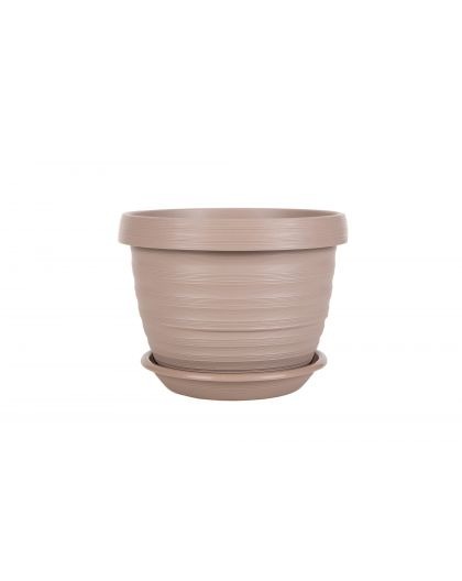 картинка Кашпо Толедо 36 17,4л с/п фрапе (Техпласт) магазин Одежда+ являющийся официальным дистрибьютором в России 