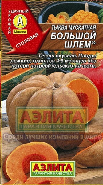 картинка Тыква Большой шлем 1г ц/п (Аэлита)  магазин Одежда+ являющийся официальным дистрибьютором в России 