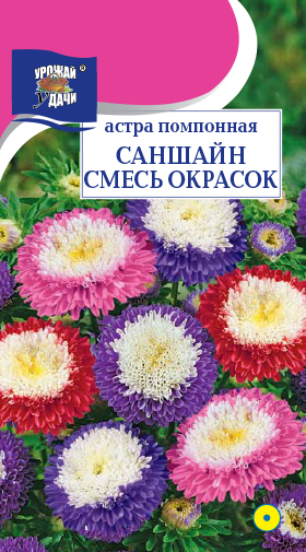 картинка Астра Саншайн смесь 0,2г ц/п (УУ) помпон. магазин Одежда+ являющийся официальным дистрибьютором в России 