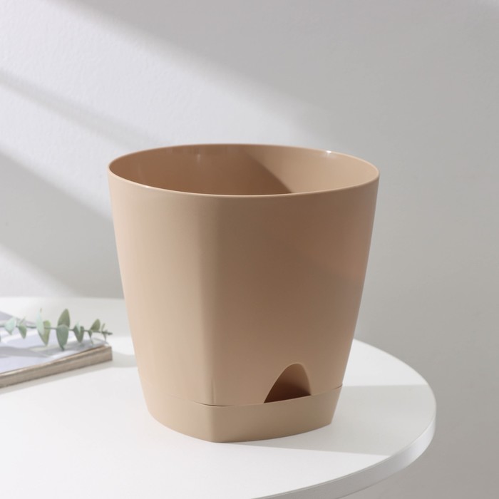 картинка Кашпо Амстердам 4л мол.шоколад (Пластик Репаблик) магазин Одежда+ являющийся официальным дистрибьютором в России 