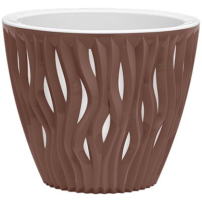 картинка Кашпо Вдохновение 1,6л Мокко КШ-5401 (ВМС) магазин Одежда+ являющийся официальным дистрибьютором в России 