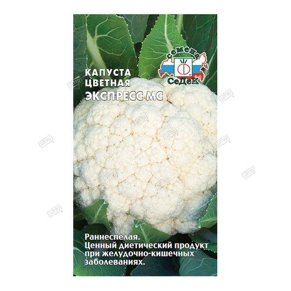 картинка Капуста цветная Экспресс F1 0,2г ц/п (Седек) раннеспелая, масса до 500г магазин Одежда+ являющийся официальным дистрибьютором в России 