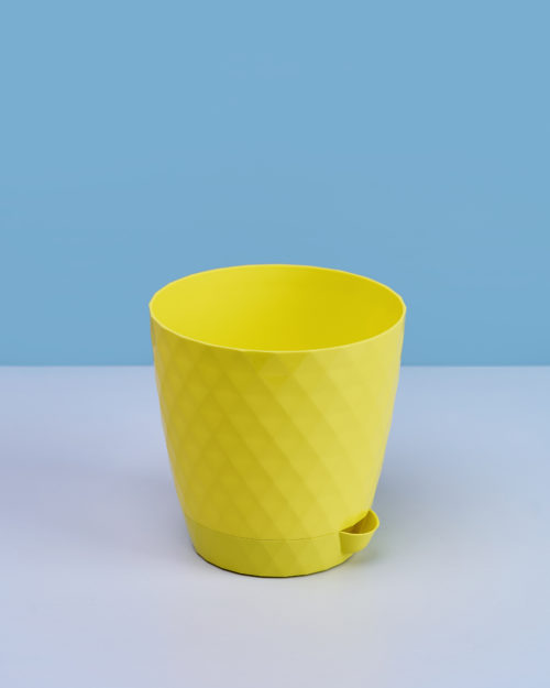 картинка Кашпо Румба 1л Лимон (ПластАвеню) 2/ магазин Одежда+ являющийся официальным дистрибьютором в России 