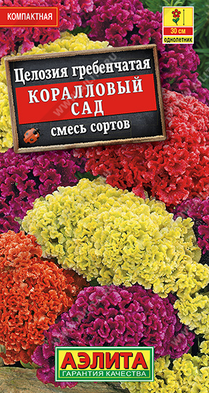 картинка Целозия гребенчатая Коралловый сад, смесь 0,2г ц/п (Аэлита) магазин Одежда+ являющийся официальным дистрибьютором в России 