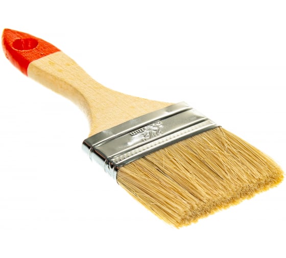 картинка Кисть маляр.плоск.63мм-2.5"нат щет.NA1308-4/361-3AL (12/720) магазин Одежда+ являющийся официальным дистрибьютором в России 